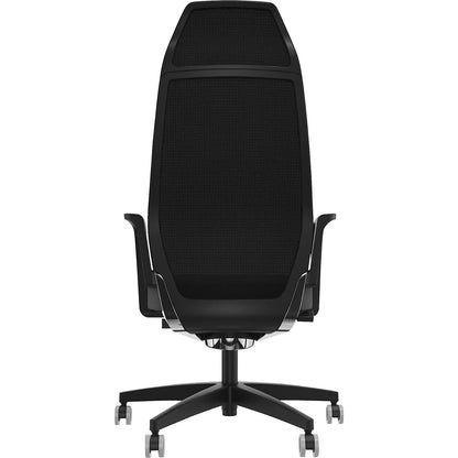 Selvio 0146 ZÜCO office chair, mesh backrest, anthracite metallic.