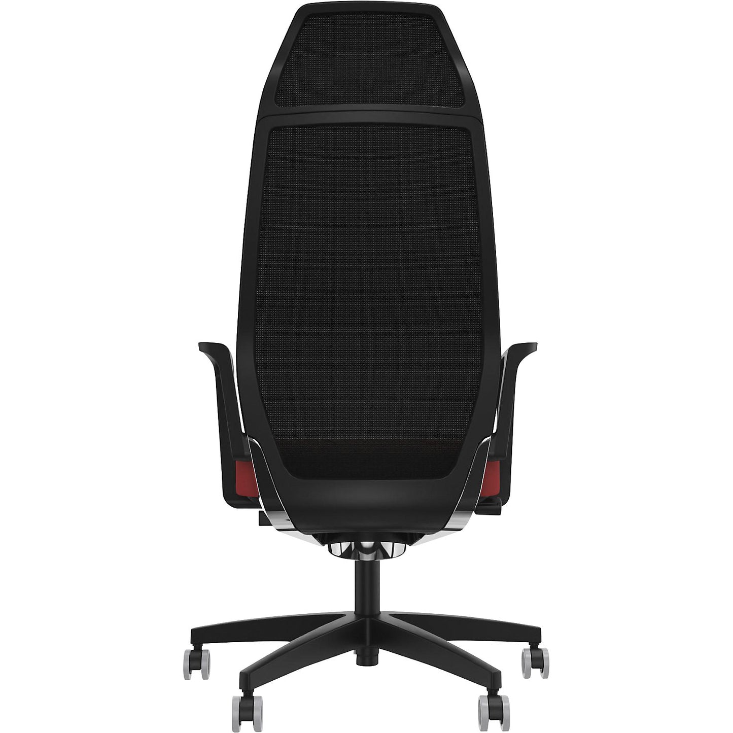 Selvio 0146 ZÜCO office chair, mesh backrest, chilli red.