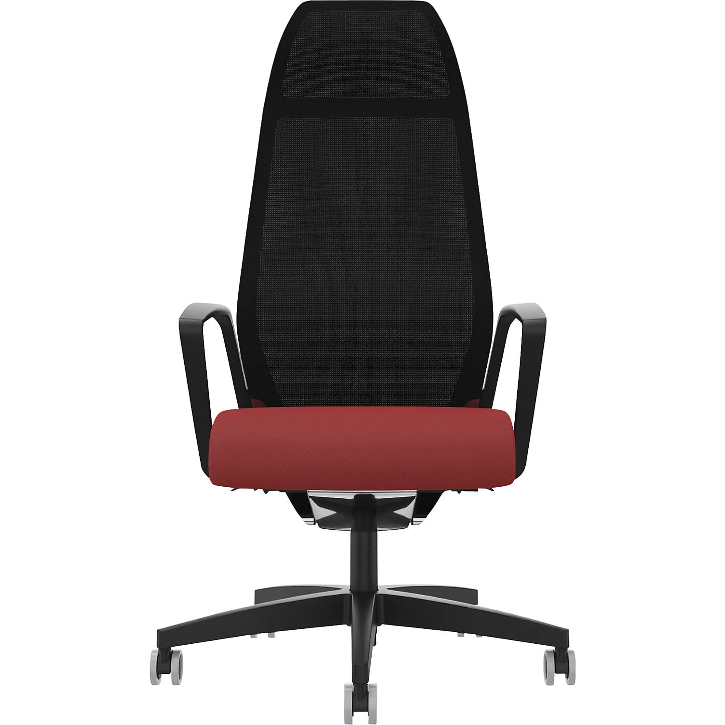 Selvio 0146 ZÜCO office chair, mesh backrest, chilli red.