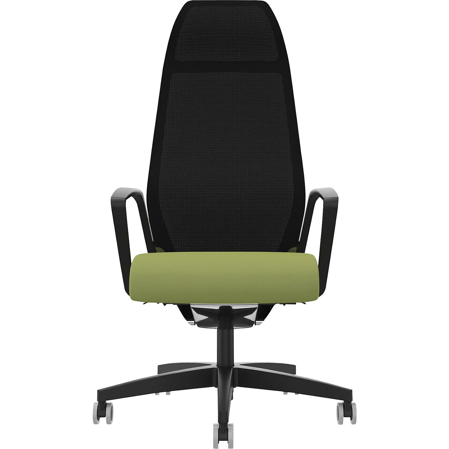 Selvio 0146 ZÜCO office chair, mesh backrest, light green.