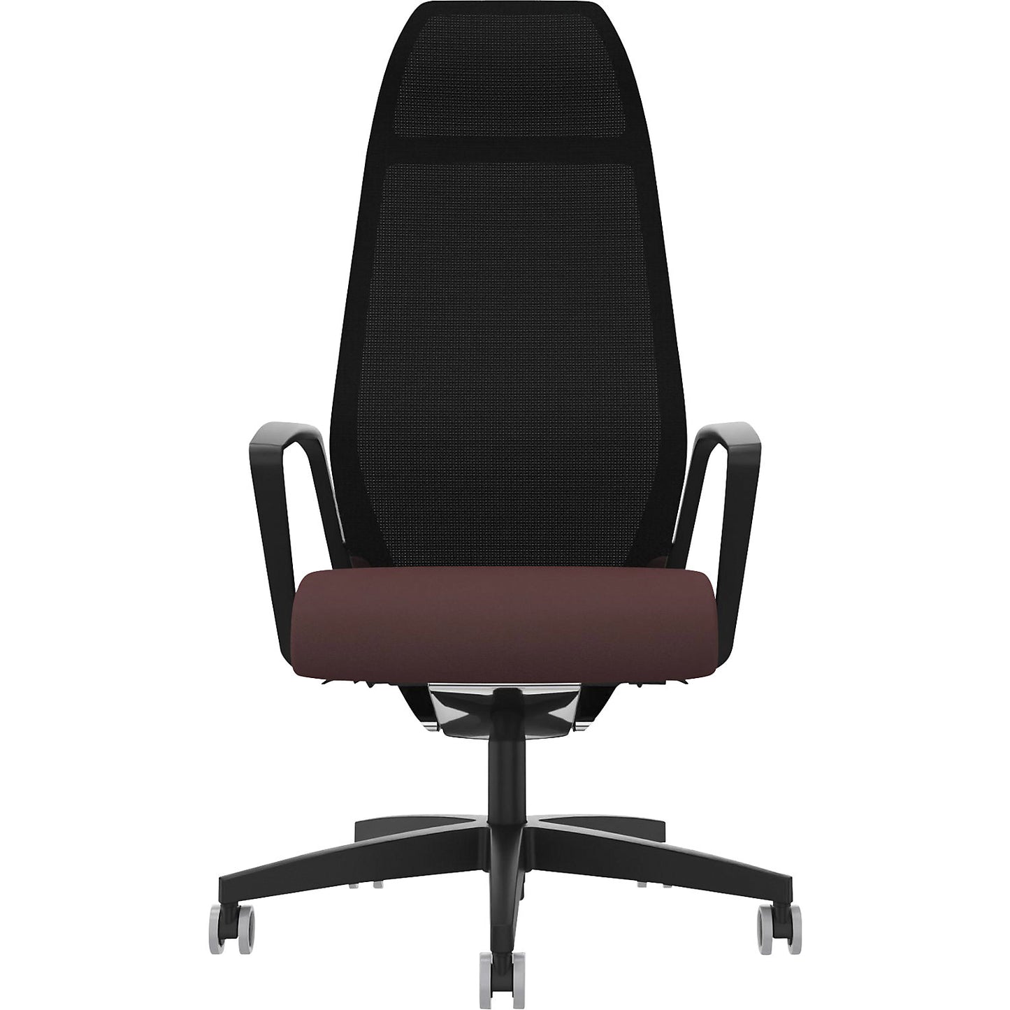 Selvio 0146 ZÜCO office chair, mesh backrest, ruby red.