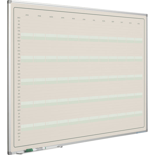 Elegance yearly planner, German, WxH 1200 x 880 mm.