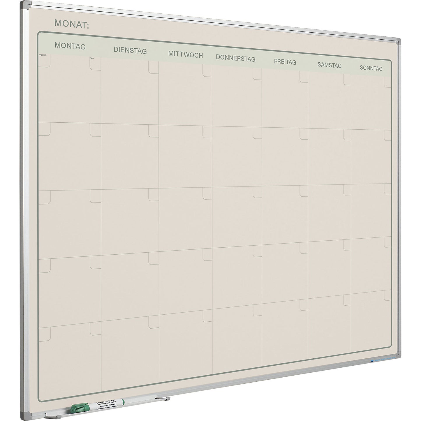 Elegance monthly planner, German, WxH 1200 x 880 mm.