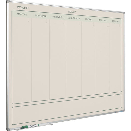 Elegance weekly planner, German, WxH 1200 x 880 mm.