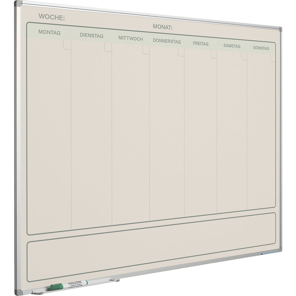 Elegance weekly planner, German, WxH 1200 x 880 mm.