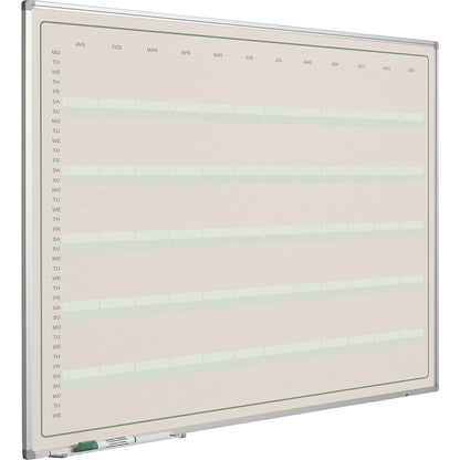 Elegance yearly planner, English, WxH 1200 x 880 mm.