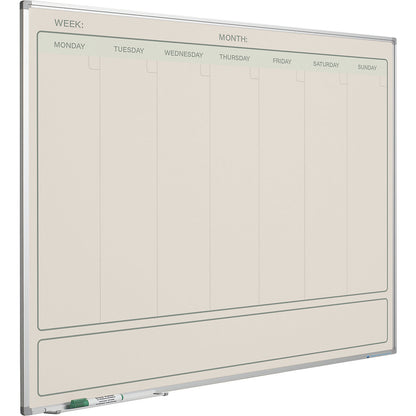 Elegance weekly planner, English, WxH 1200 x 880 mm.