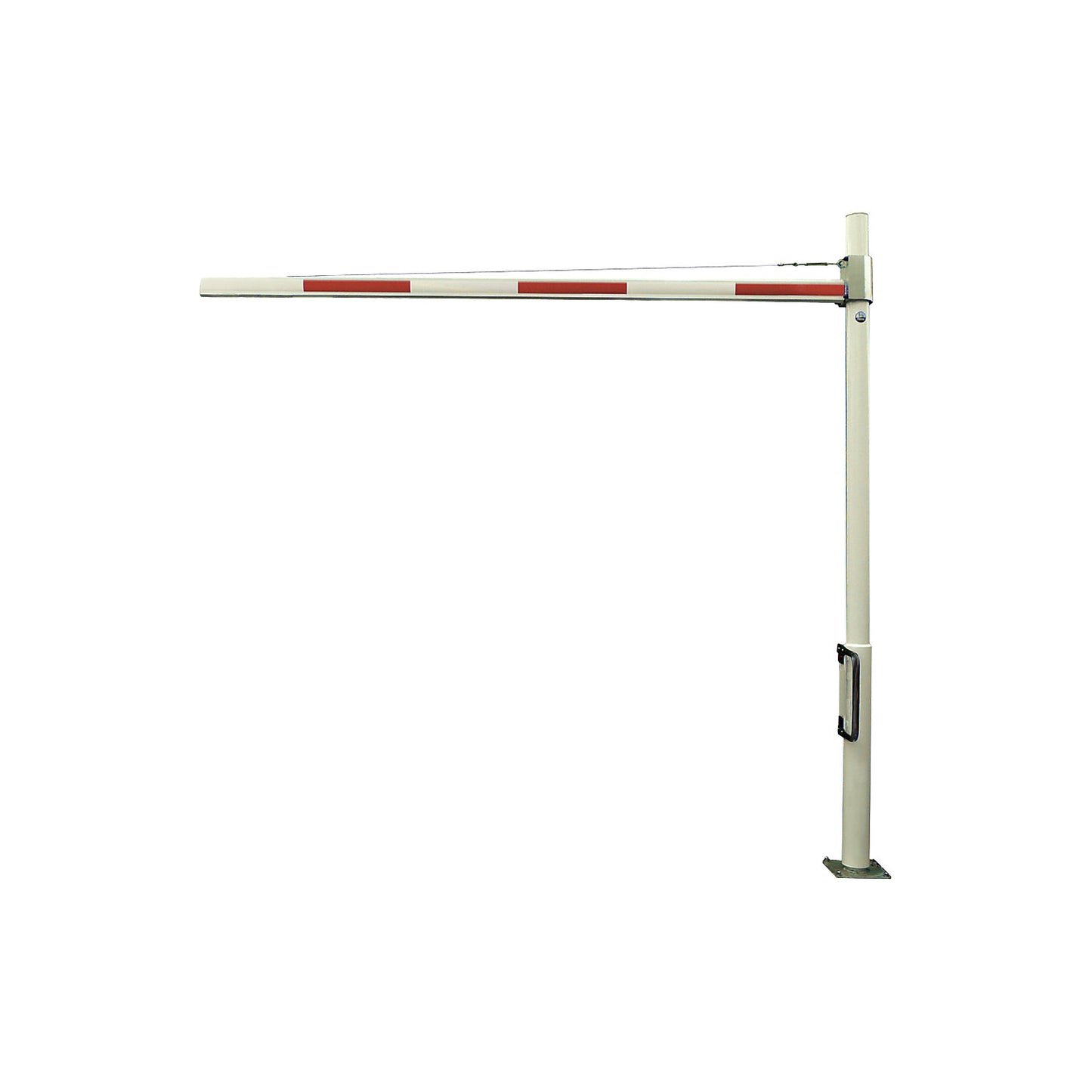 Swivelling height limit, red-white, width 6000 mm.