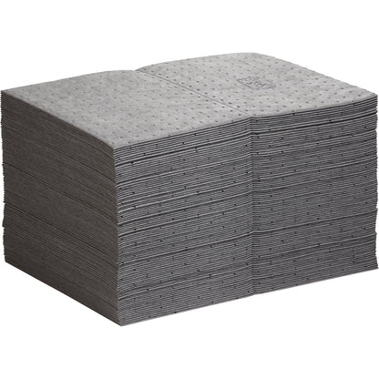 Universal absorbent fleece mat, heavy-weight model, pack of 100, WxL 380 x 510 mm.