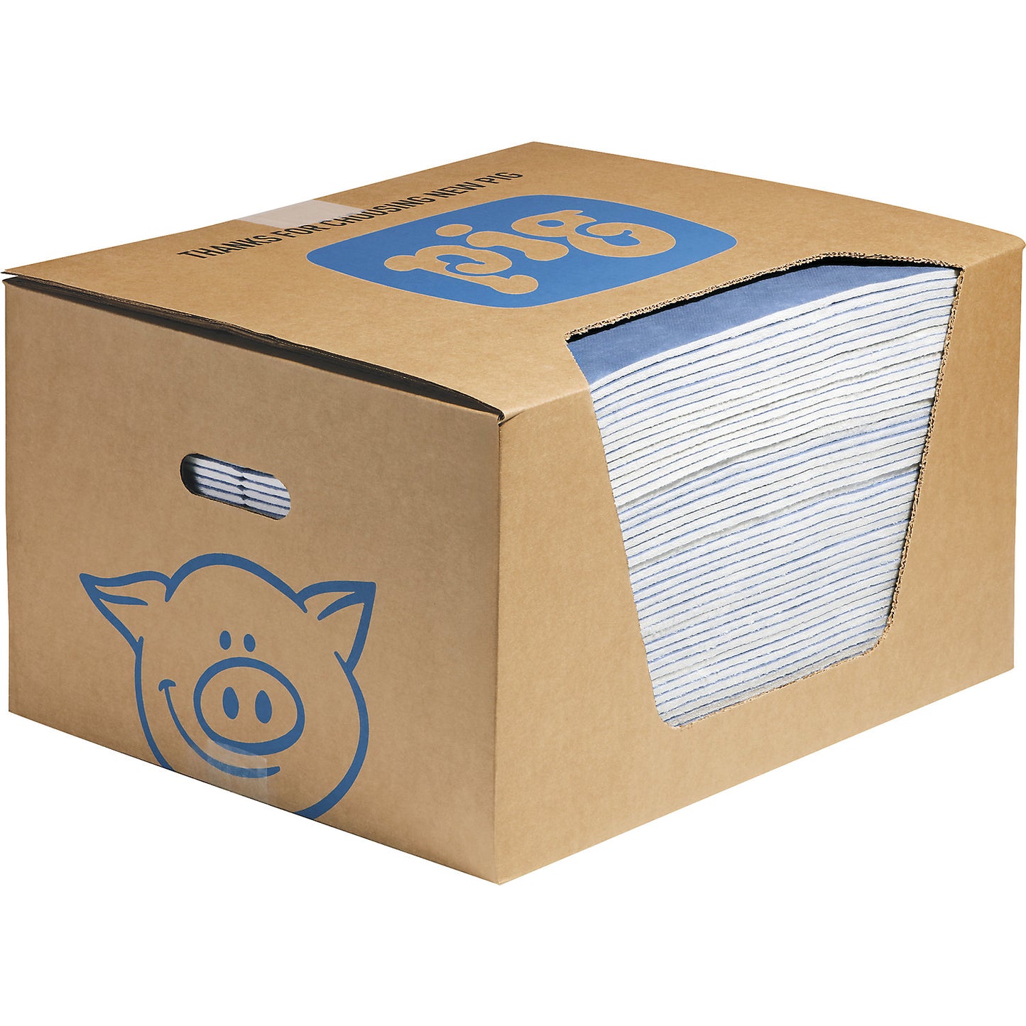 Water-absorbing mats, in dispenser box, pack of 50, WxL 380 x 480 mm.