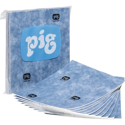 Water absorbent mats, pack of 10 x 10 pcs, WxL 380 x 480 mm.