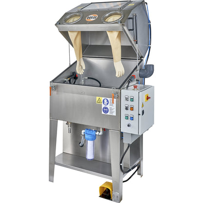 Parts cleaning device type WD-100, load capacity 50 kg, work surface WxD 790 x 590 mm.