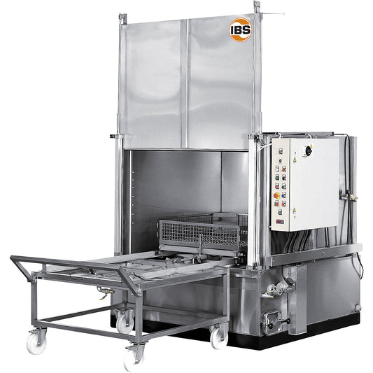 Parts cleaner WA 190 E, load capacity 700 kg, work surface WxD 1300 x 1300 mm.