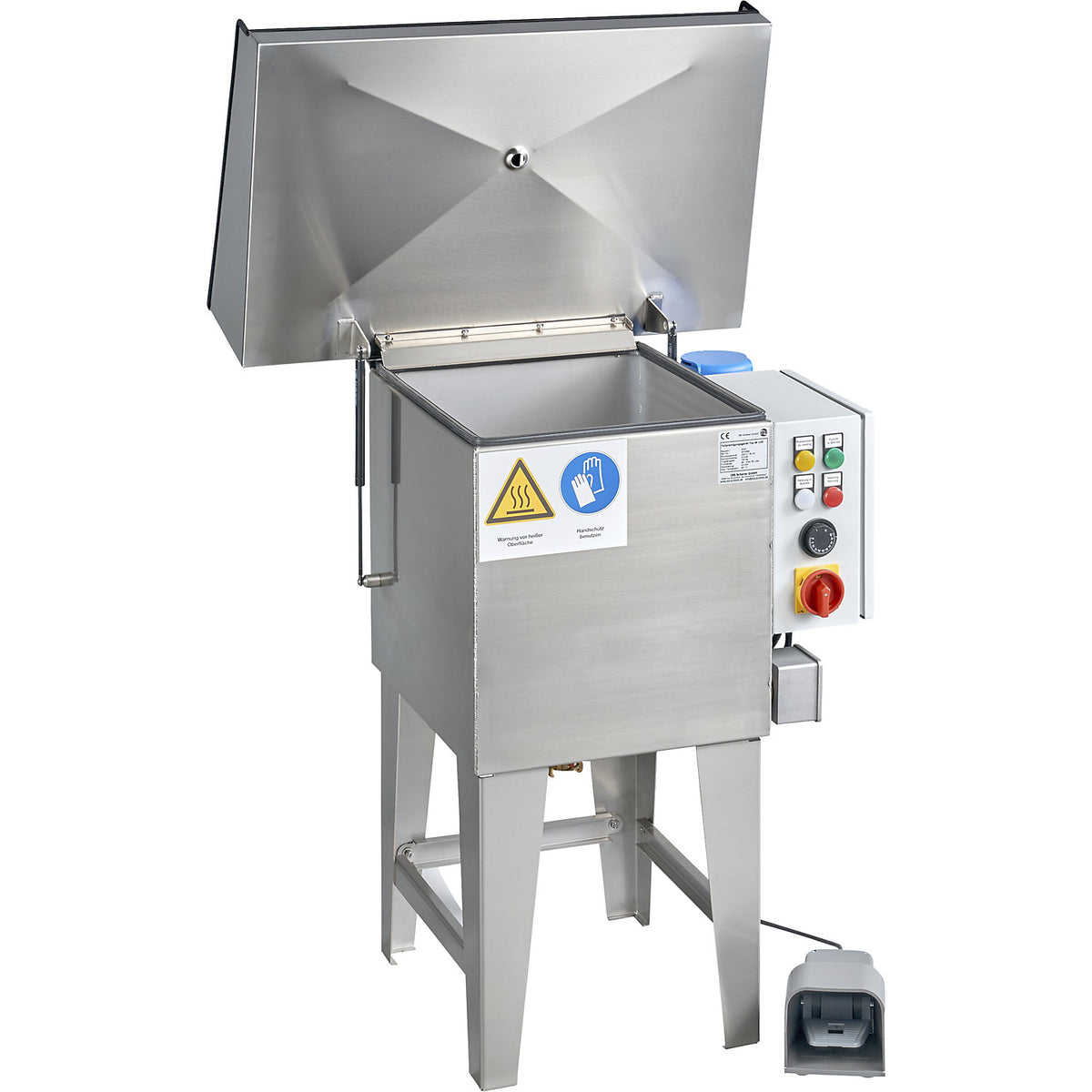 Parts cleaner and immersion bath, load capacity 100 kg, HxWxD 929 x 790 x 490 mm.