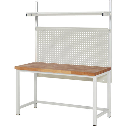 Workbench with Series 8000 modular system, with modular system 1, WxD 1500 x 700 mm.