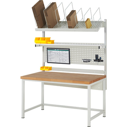 Workbench with Series 8000 modular system, with modular system 3, WxD 1500 x 900 mm.