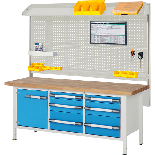 , with system build-up 6, WxD 2000 x 700 mm.