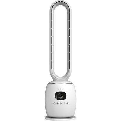 Bladeless tower fan, HxWxD 860 x 230 x 230 mm, white.
