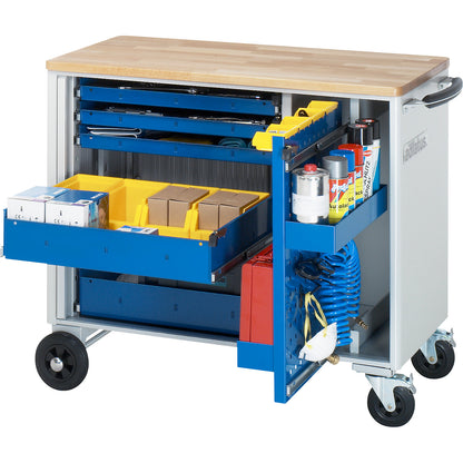 Tool trolley, 5 drawers, HxWxD 890 x 1025 x 520 mm.