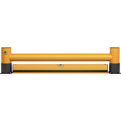 Impact protection barrier, single plank with floor barrier, length 2000 mm.