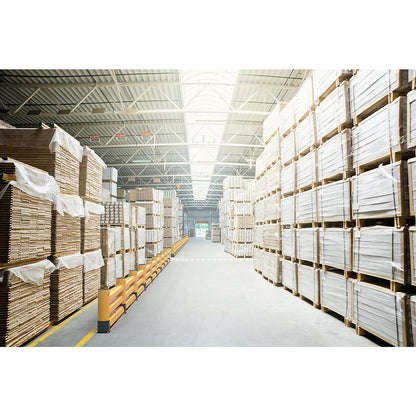 Impact protection barrier, double plank with floor barrier, length 2000 mm.