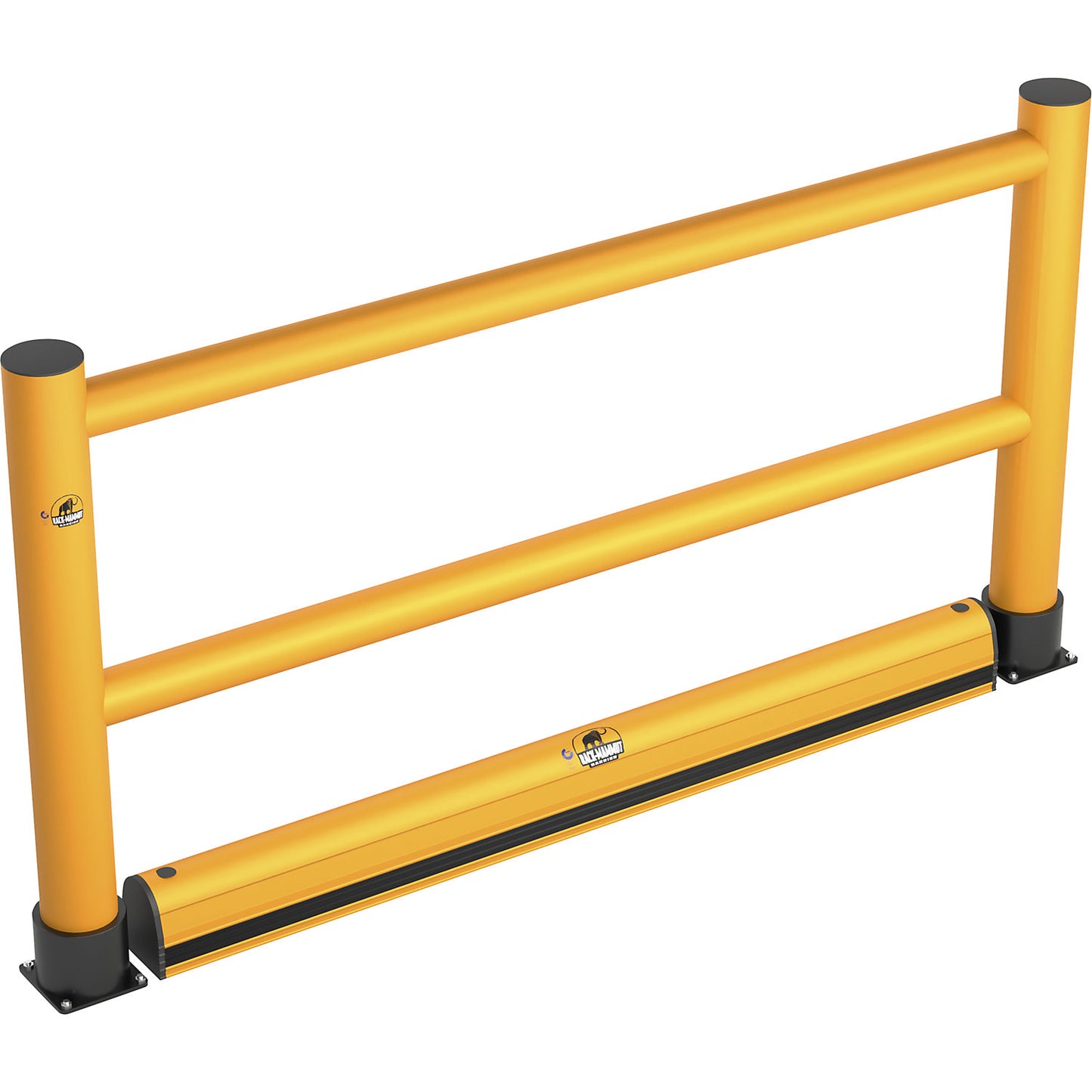 Handrail, 2 crossbars with floor barrier, length 2000 mm.