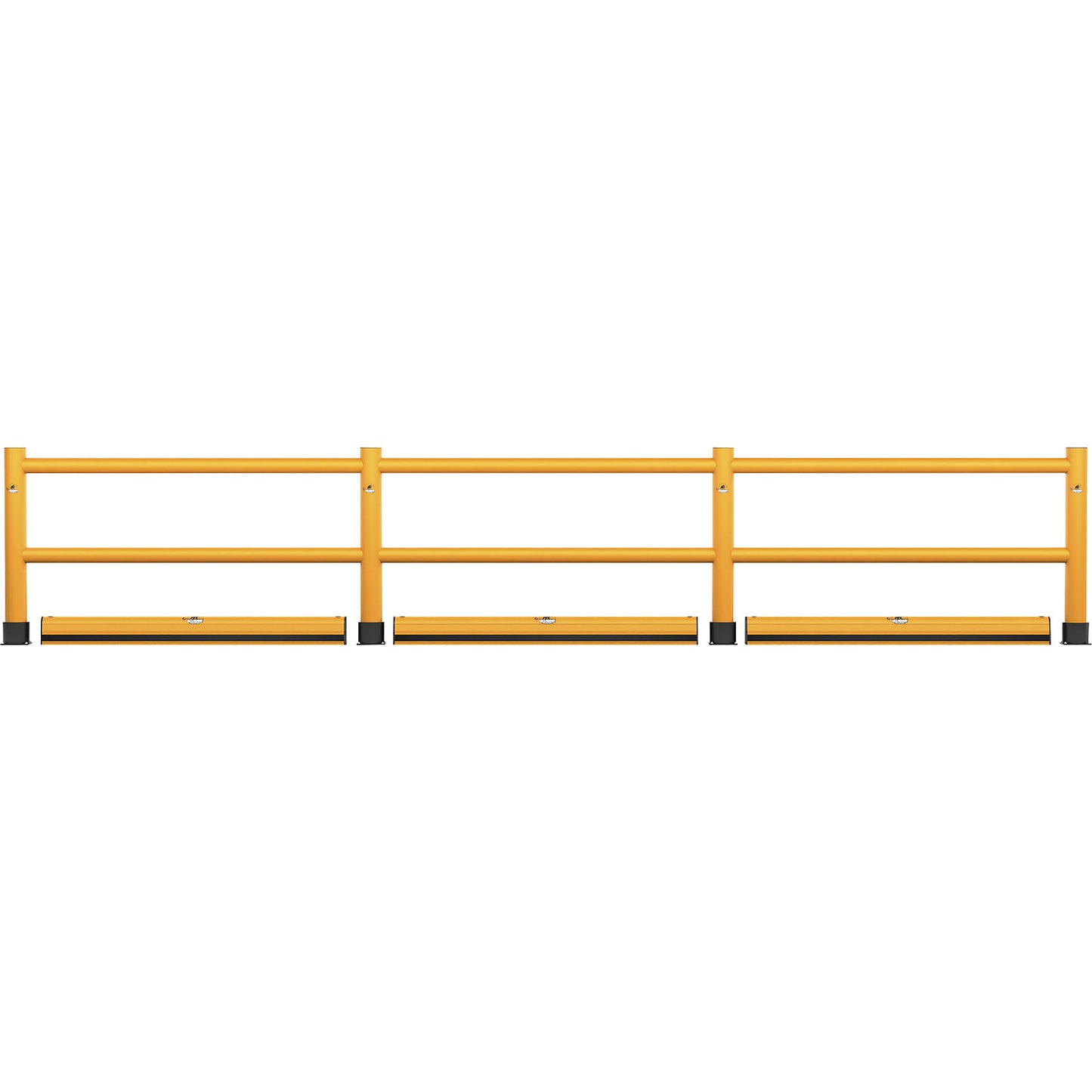 Handrail, 2 crossbars with floor barrier, length 8000 mm.