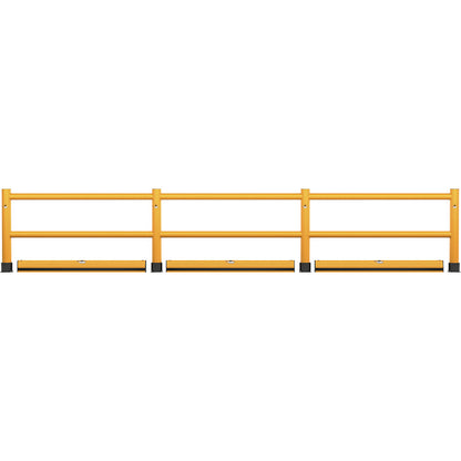 Handrail, 2 crossbars with floor barrier, length 8000 mm.