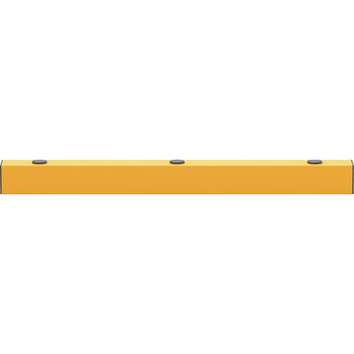 Floor barrier, length 1200 mm, traffic yellow.