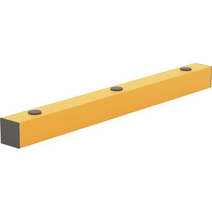 Floor barrier, length 1200 mm, traffic yellow.