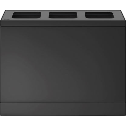 Bica Basic recycling bin, capacity 3 x 10 l, charcoal.