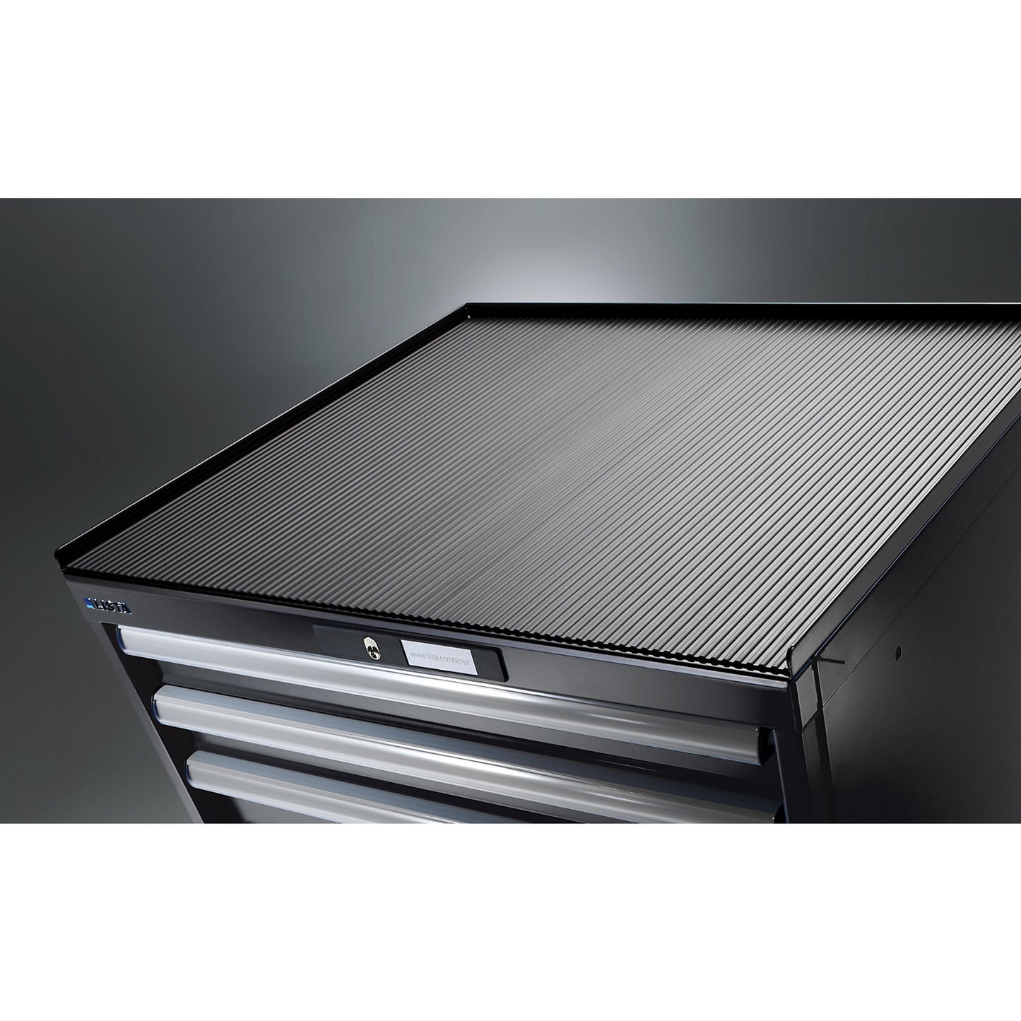 ESD drawer cupboard, WxDxH 1023 x 725 x 1000 mm, 7 drawers, max. load 200 kg / 1 x 50 mm with 75 kg, charcoal.