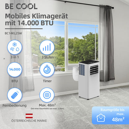 Air conditioner 14.000 BTU, with Wifi, white.