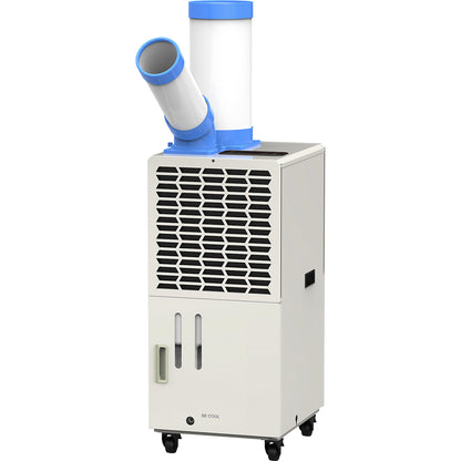 Industrial air conditioner 9,000 BTU, for room size 23 m², grey.
