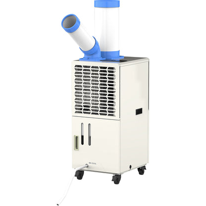 Industrial air conditioner 9,000 BTU, for room size 23 m², grey.