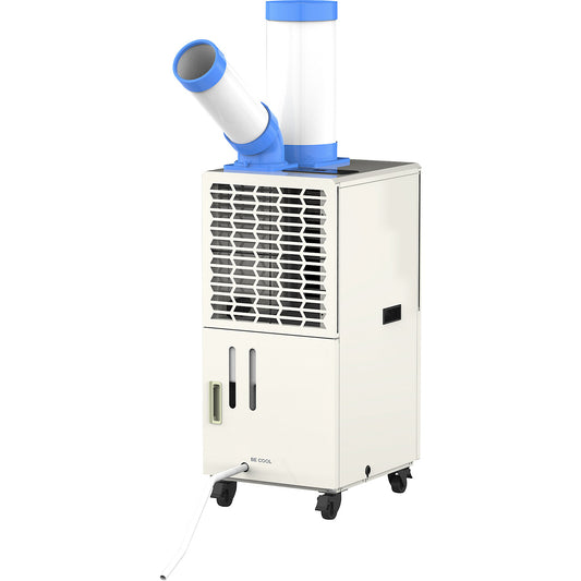Industrial air conditioner 9,000 BTU, for room size 23 m², grey.