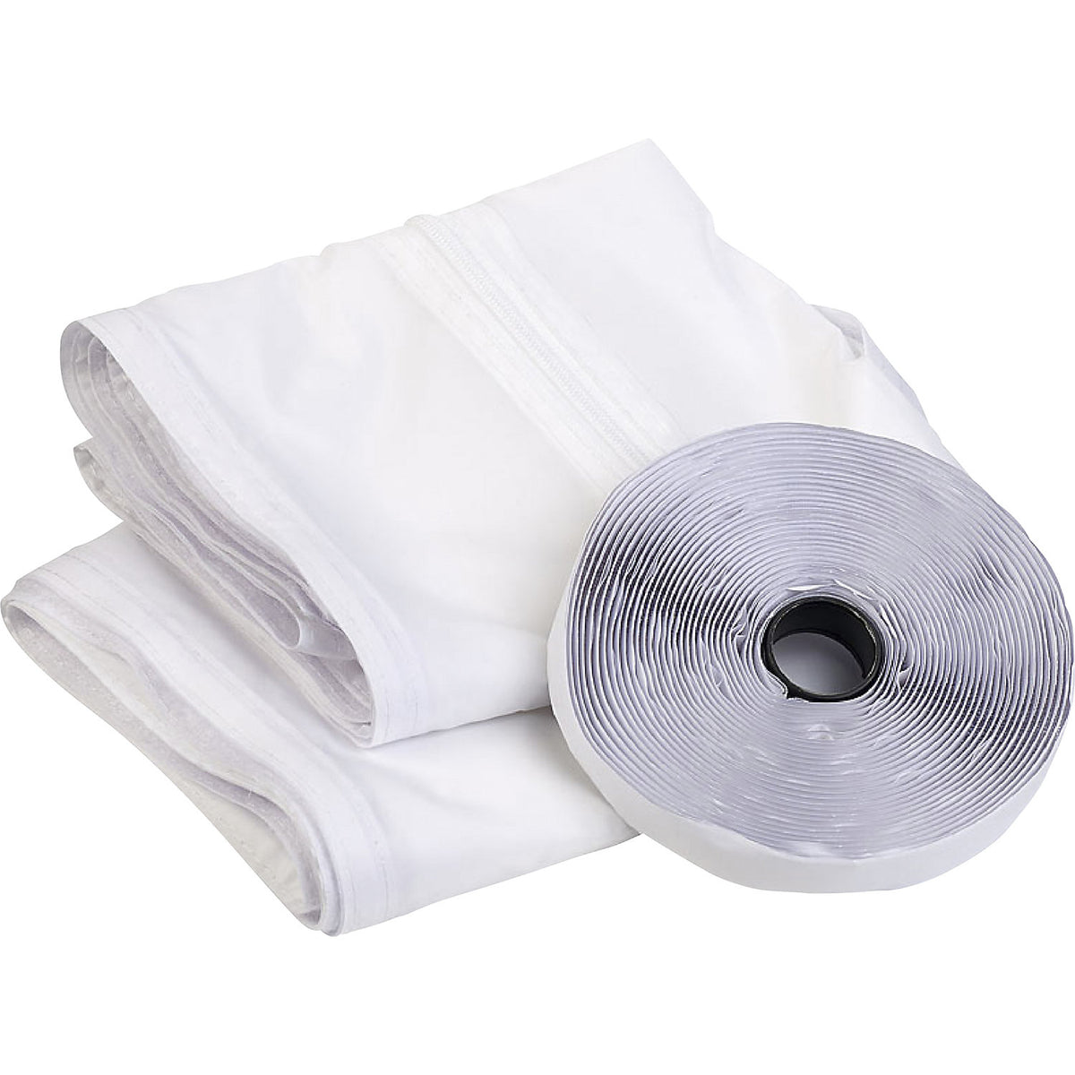 Roof window seal, HxWxD 2000 x 390 x 3 mm, white.