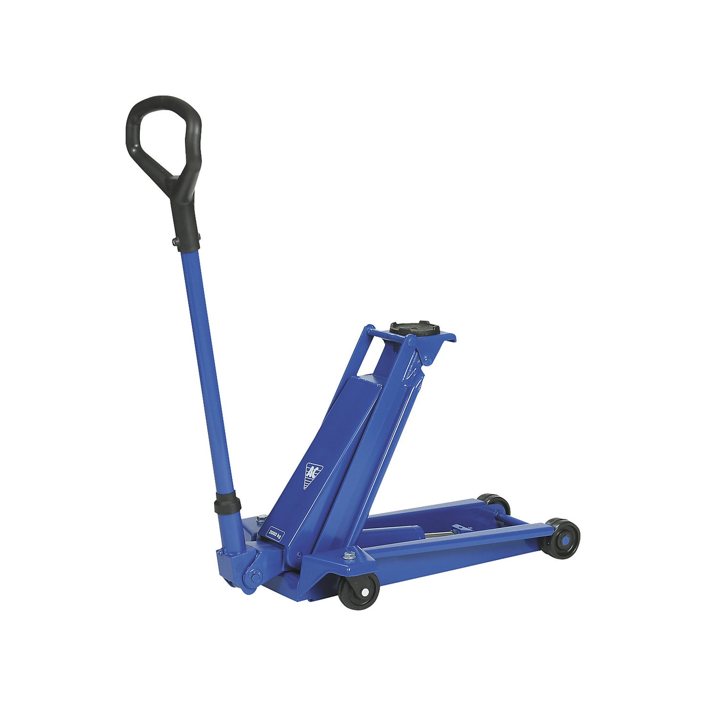 Hydraulic trolley jack DK20Q, for passenger cars and small vans, load capacity 2000 kg.