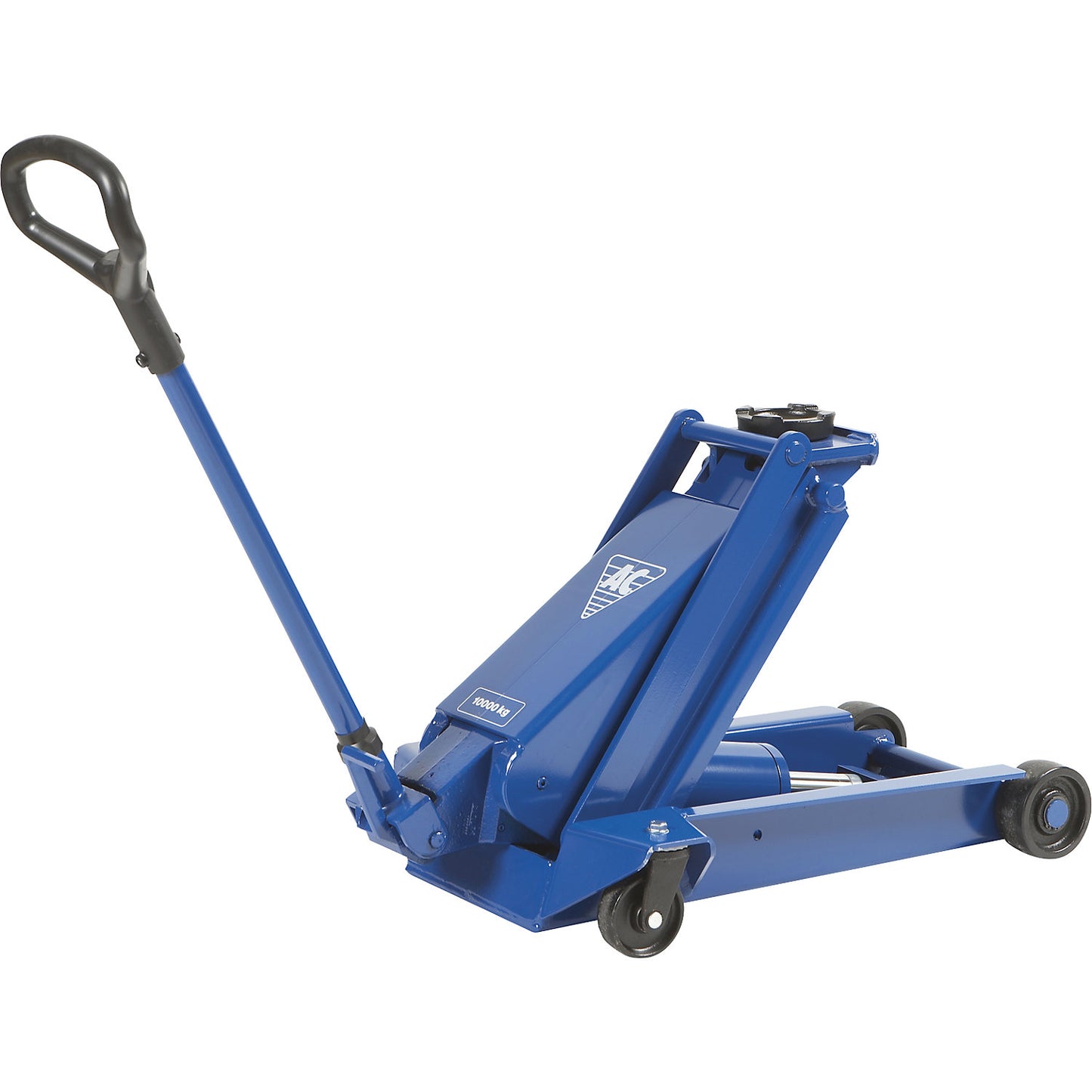 Hydraulic trolley jack, for trucks, agricultural and construction machinery, max. load 10000 kg.