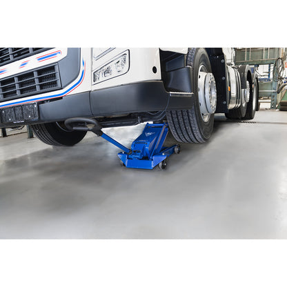 Hydraulic trolley jack, for trucks, agricultural and construction machinery, max. load 10000 kg.
