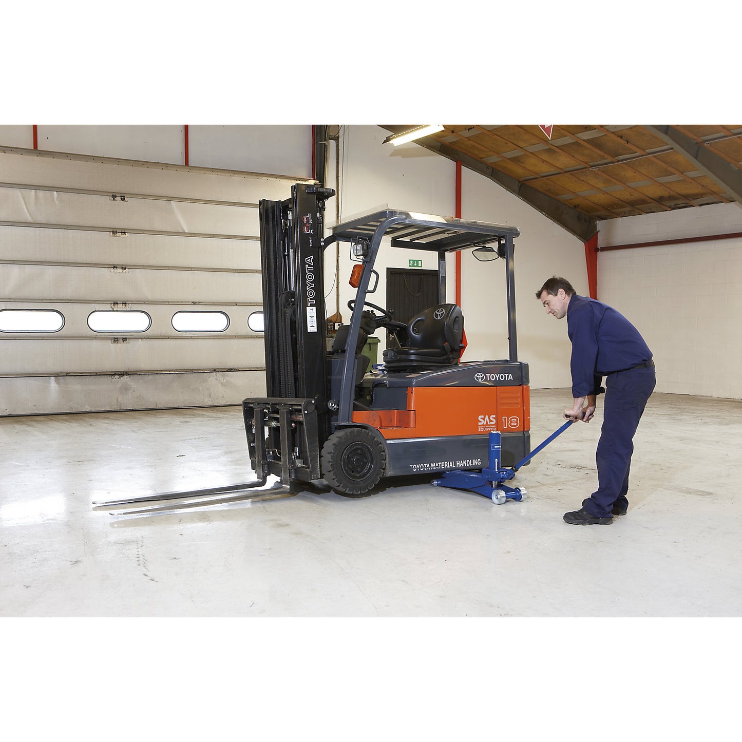 Car jack FJ40, for forklift trucks, max. load 4000 / 5000 kg.