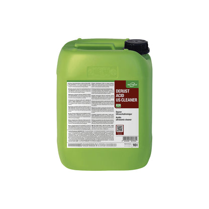 Ultrasonic cleaning agent Derust Acid US Cleaner, in a plastic canister, contents 10 l.