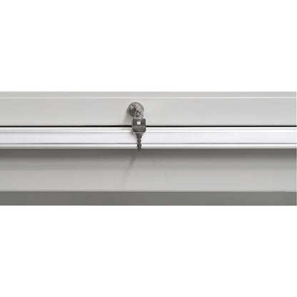 Drawer unit, made of steel, HxWxD 1000 x 1300 x 500 mm, light grey.
