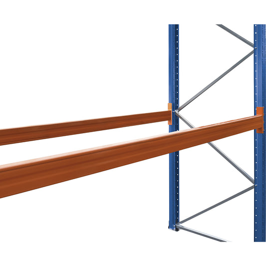 Pallet racking beams, 1 pair, LxWxH 2225 x 50 x 80 mm.