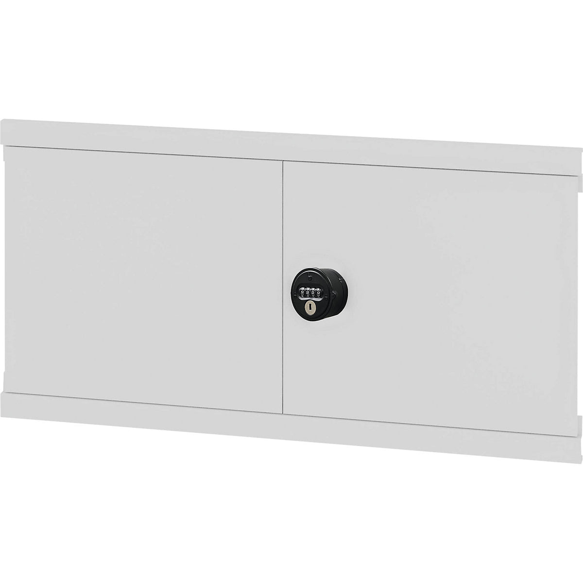 Hinged door, rotary latch, HxW 500 x 1000 mm, light grey.