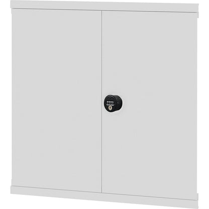 Hinged door, rotary latch, HxW 1000 x 1000 mm, light grey.
