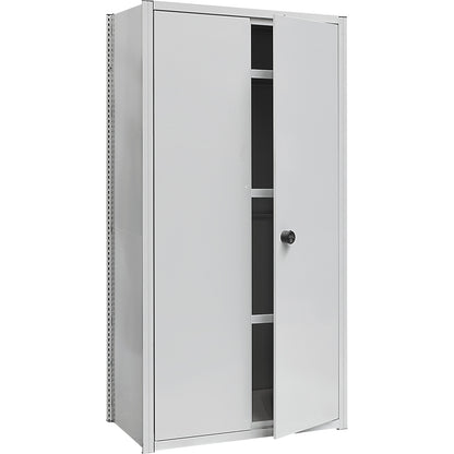 Hinged door, rotary latch, HxW 2000 x 1300 mm, light grey.