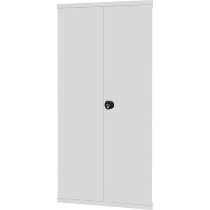 Hinged door, rotary latch, HxW 2000 x 750 mm, light grey.
