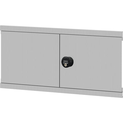 Hinged door, rotary latch, HxW 500 x 750 mm, zinc plated.