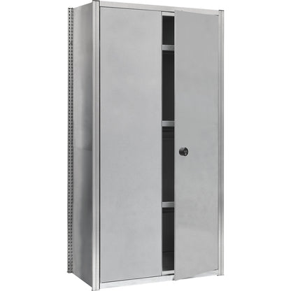 Hinged door, rotary latch, HxW 2000 x 1000 mm, zinc plated.